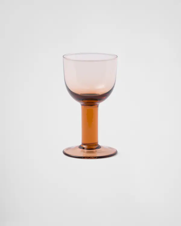 Juego de dos copas de vino blanco de cristal blanco - Plinth