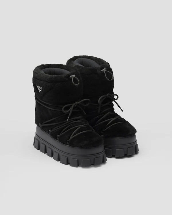 Botas de piel de cordero para después de esquiar
