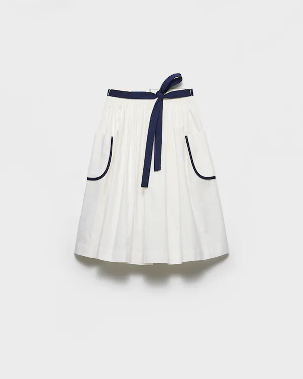 Falda de tela toile con textura