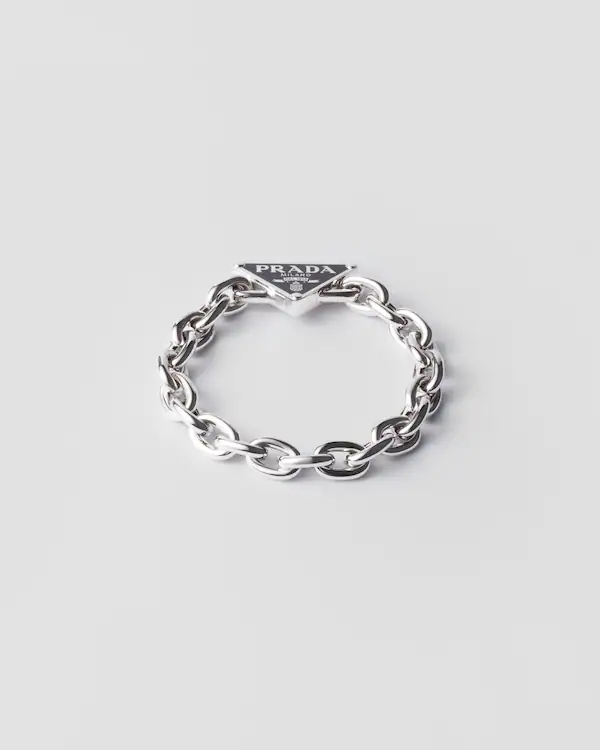 Pulsera de cadena plateada