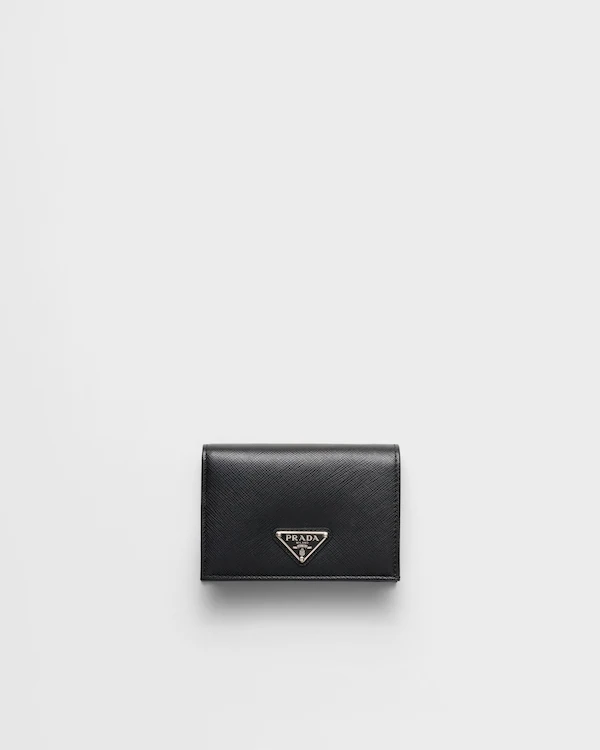 Billetera de Cuero Saffiano Pequeña