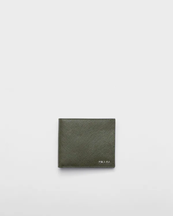 Billetera de cuero Saffiano