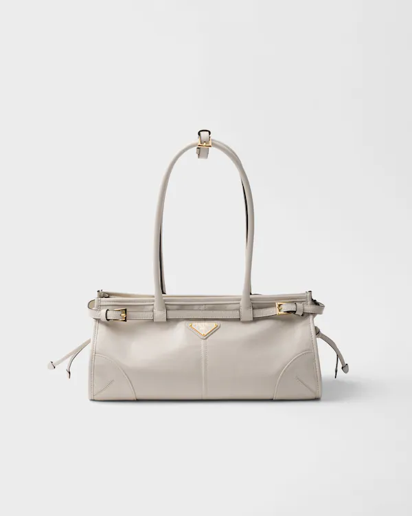 Bolso de mano de cuero Prada Bonnie mediano
