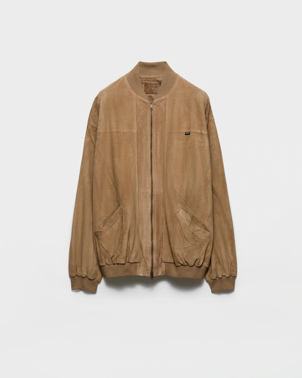 Chaqueta bomber de ante