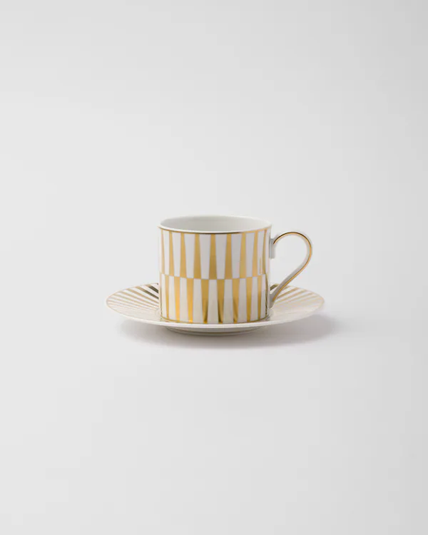Taza de té de porcelana - Rayas