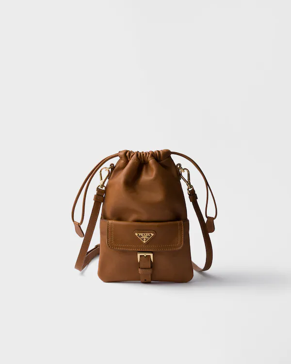 Bolsa de cuero napa