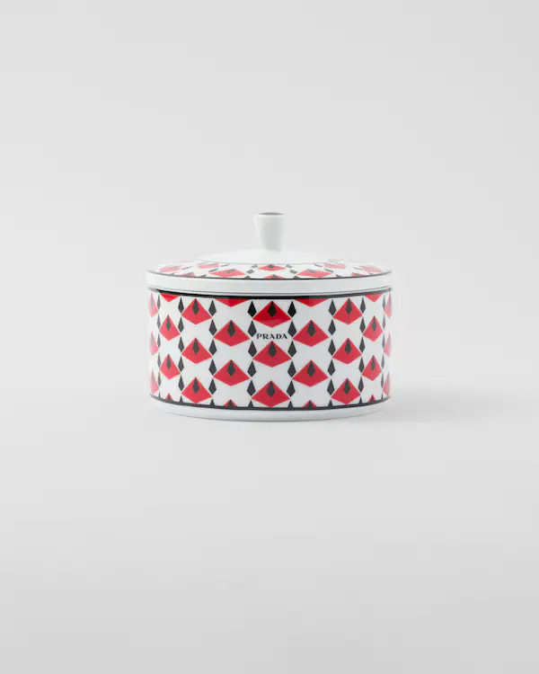 Caja de porcelana - Rojo Viena