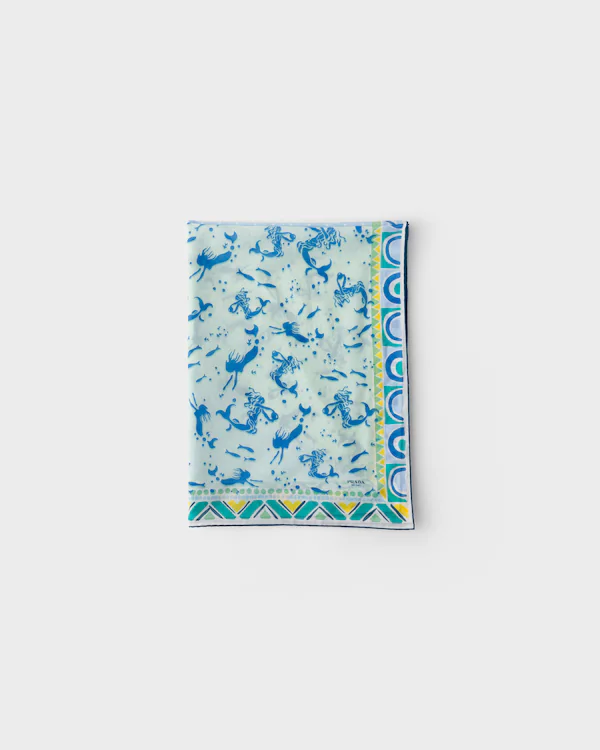 Pareo de algodón estampado