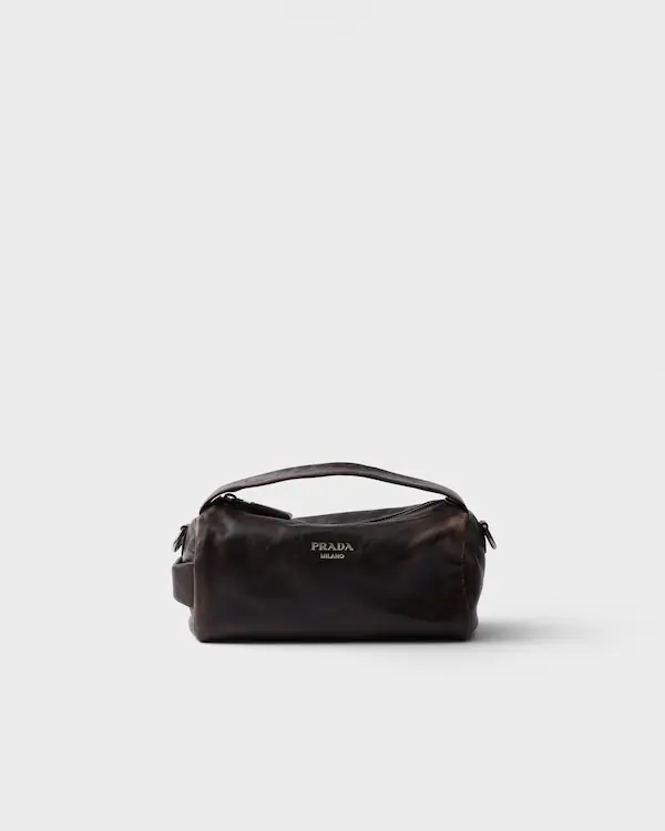 Bolso de hombro de cuero Nappa