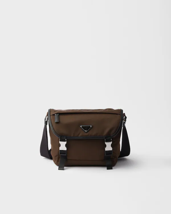 Bolso bandolera de Re-Nylon y cuero Saffiano