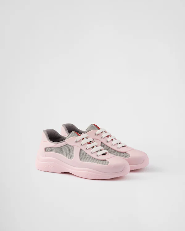 Zapatillas Prada America's Cup de goma suave y tejido de bicicleta