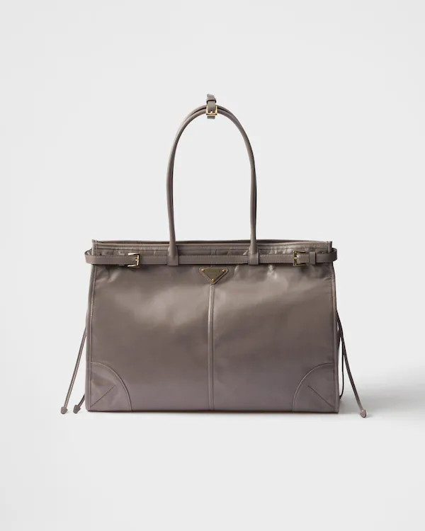 Bolso de mano de cuero Prada Bonnie extra grande
