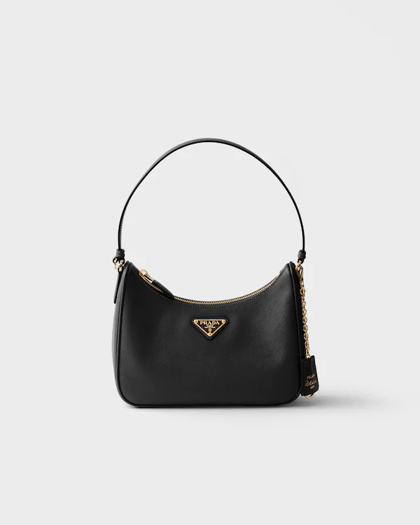 Bolso mini de cuero Saffiano Prada Re-Edition 2005