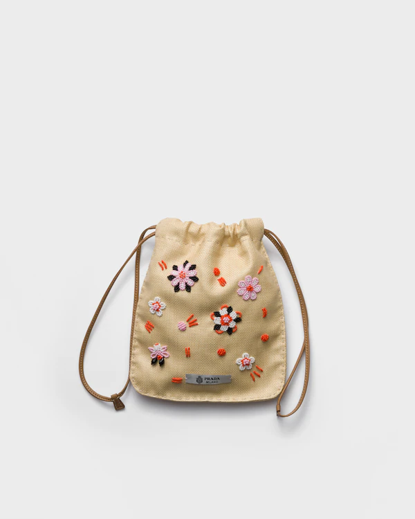 Funda para teléfono con bordado de lona