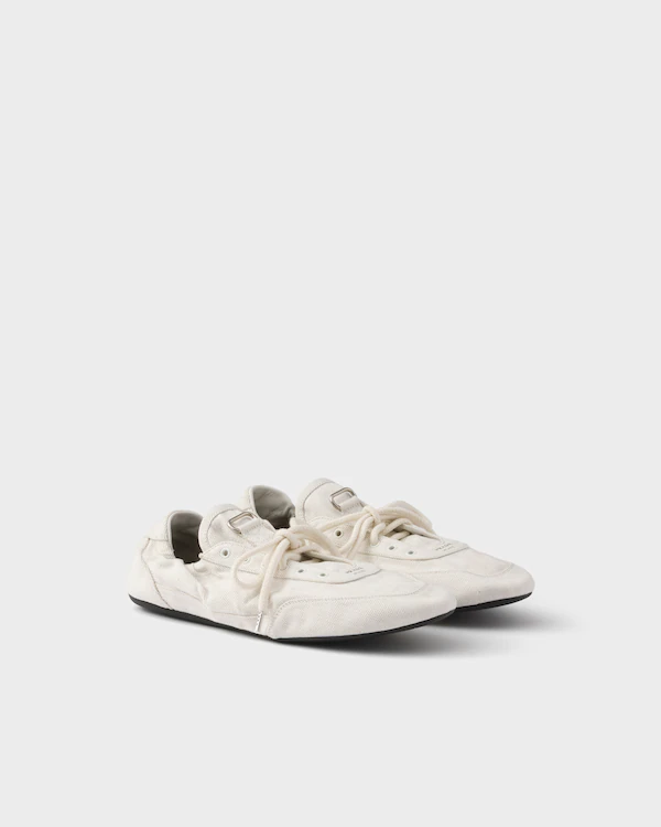 Zapatillas de mezclilla con efecto de colapso
