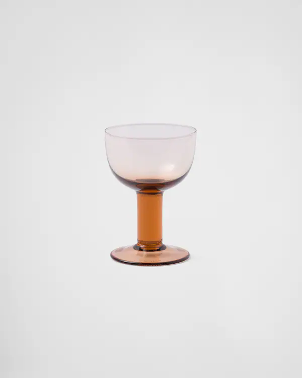 Juego de dos copas de vino tinto de cristal rojo - Plinth