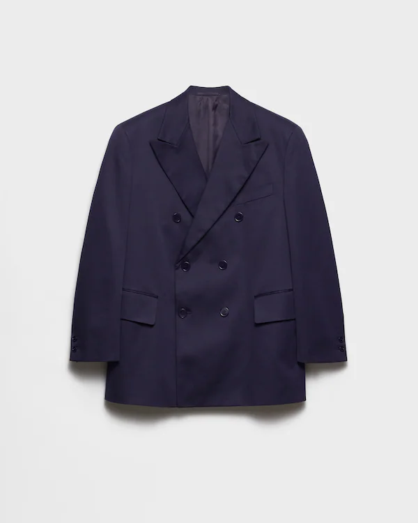 Chaqueta de algodón con doble botonadura
