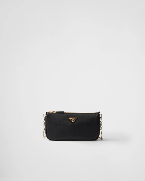 Bolso de cuero Saffiano mini