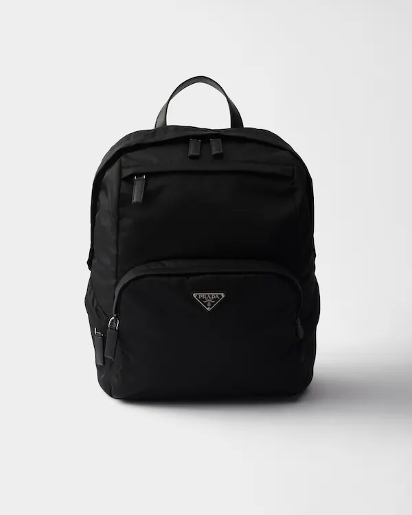 Mochila de Re-Nylon y cuero Saffiano