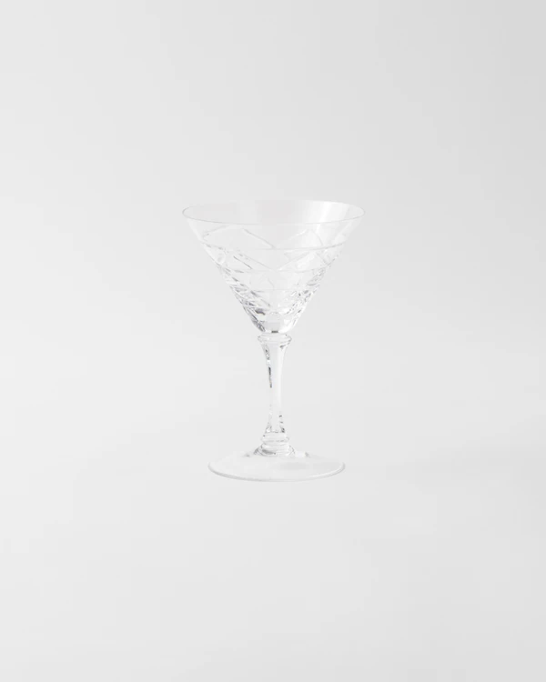 Vaso de martini de cristal - Triángulos