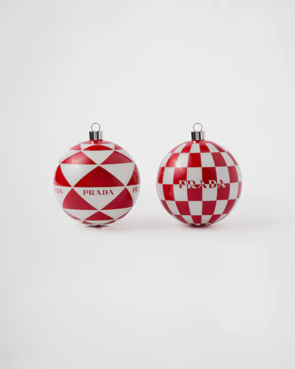 Juego de adornos navideños de cristal