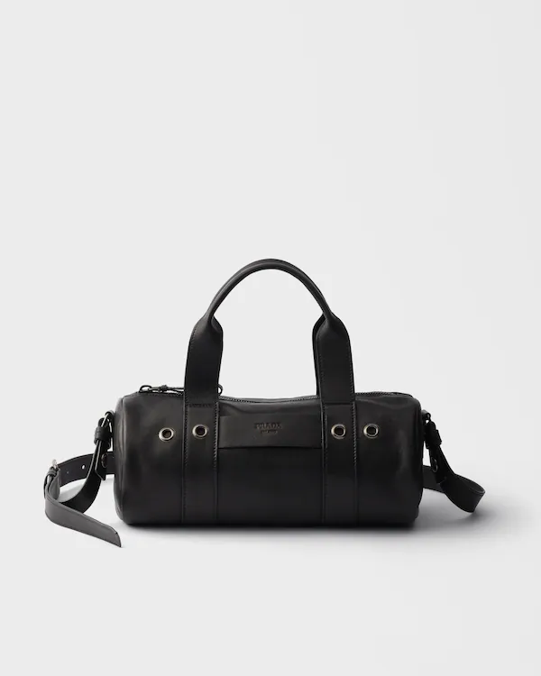 Bolso de mano grande de cuero Prada Route