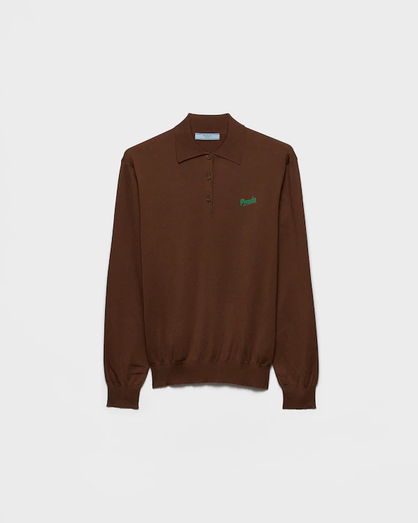 Camiseta polo de seda