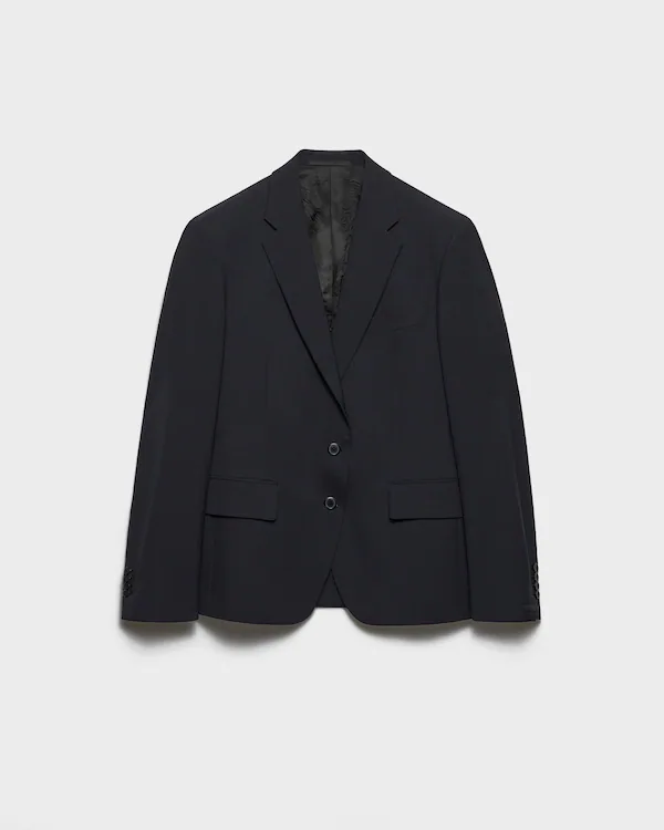 Chaqueta de lana de un solo botón