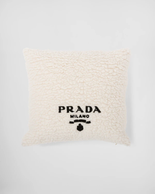 Almohada de felpa de cashmere y lana
