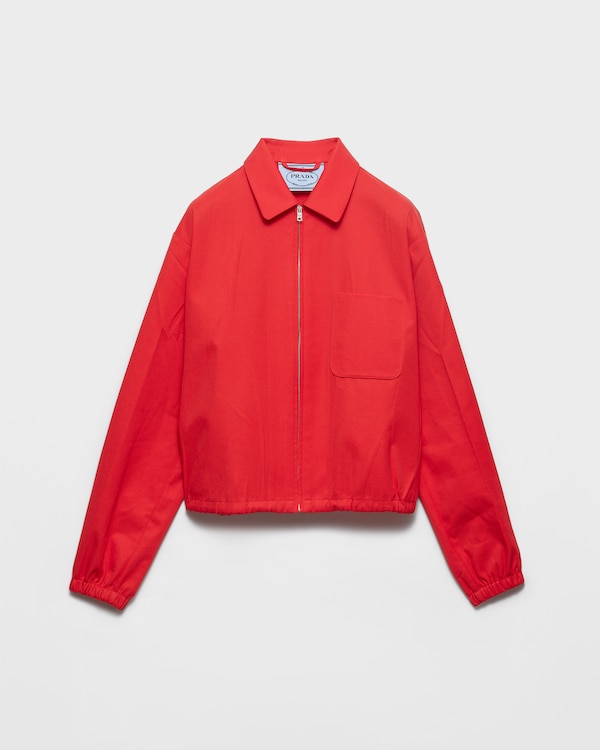 Chaqueta blousón de gabardina