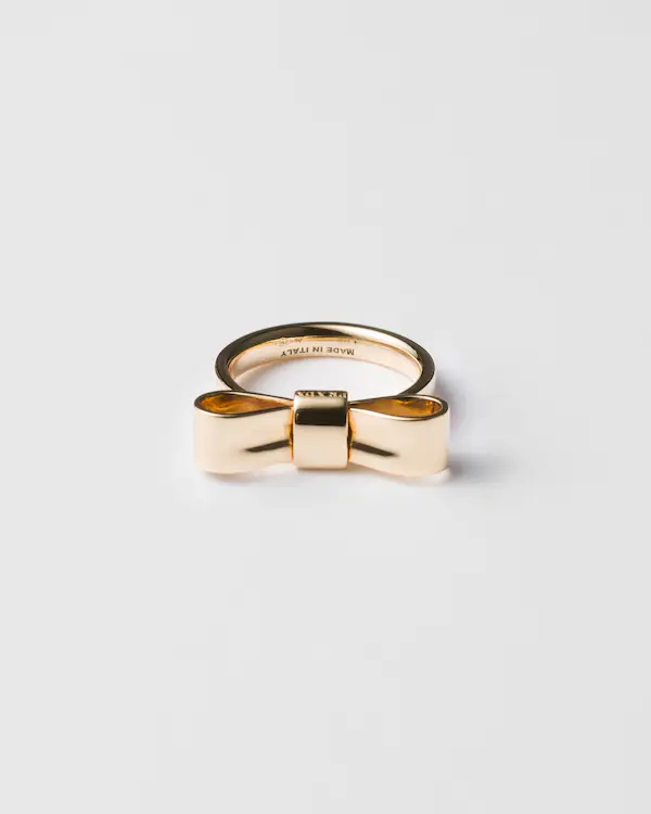 Anillo de lazo de oro eterno - oro amarillo