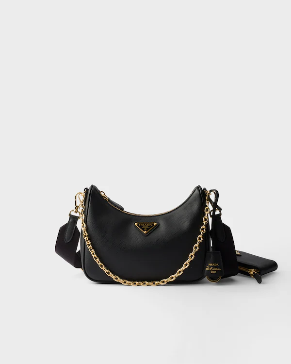 Bolso de cuero Saffiano Prada Re-Edition 2005