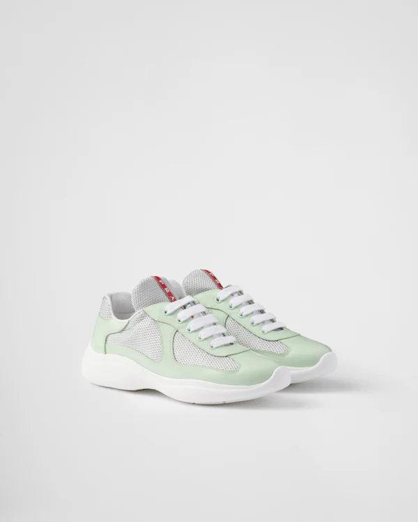 Zapatillas de cuero biker Prada America's Cup