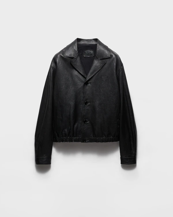 Chaqueta de cuero napa