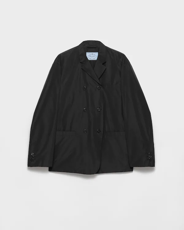 Chaqueta técnica de tafetán con doble pechera