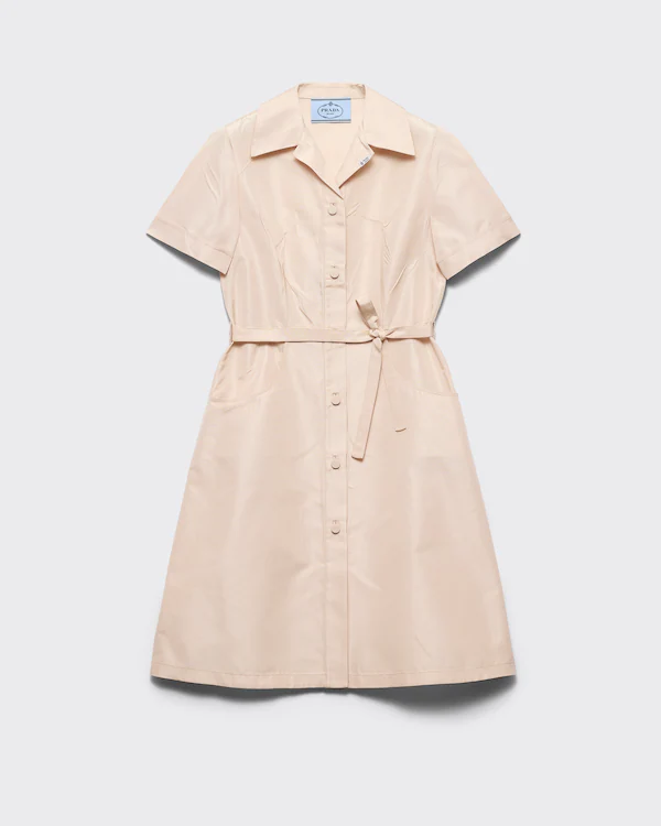 Vestido camisa con corte de faille