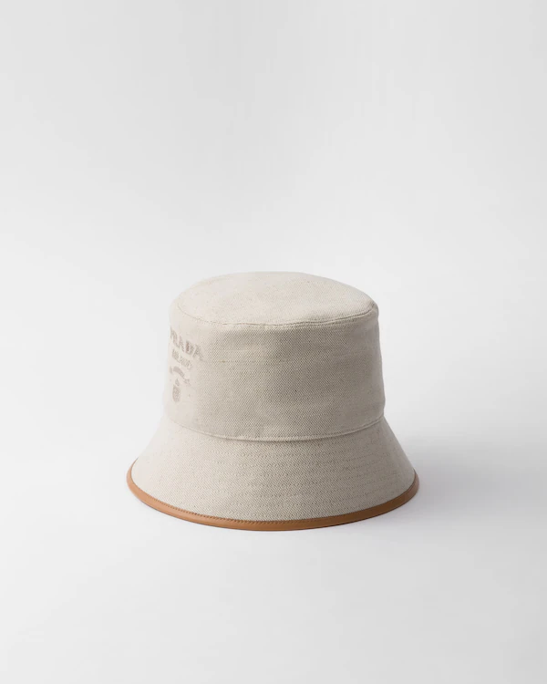 Sombrero de paja de mezcla de lino
