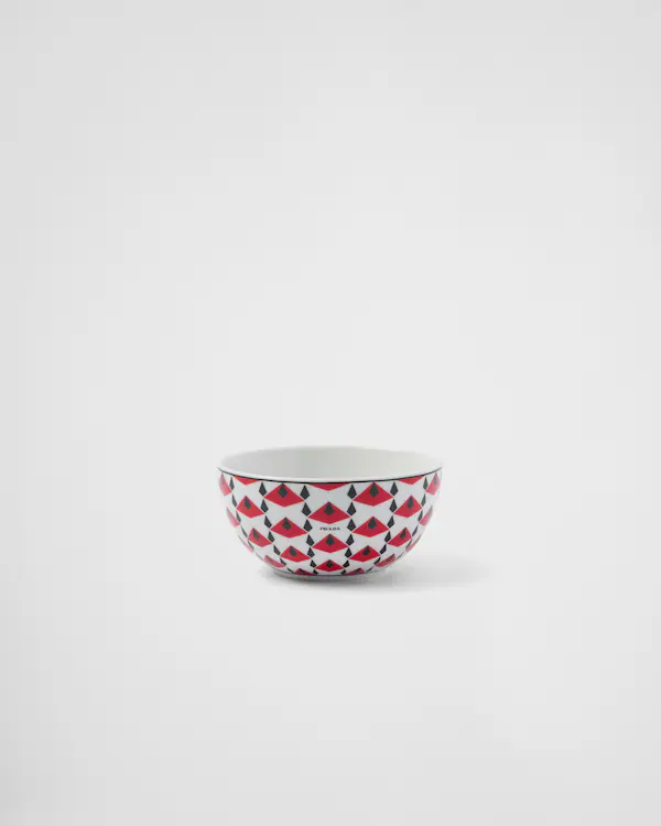 Juego de dos tazas de arroz o cereales de porcelana - Rojo Viena