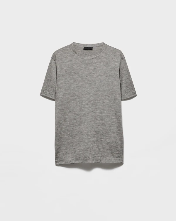 Camiseta de cachemira y seda
