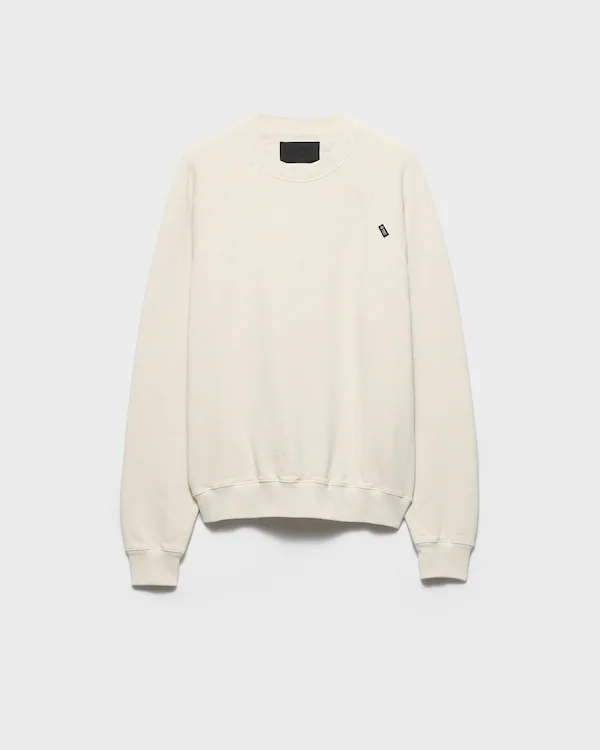 Sudadera de cuello redondo de algodón