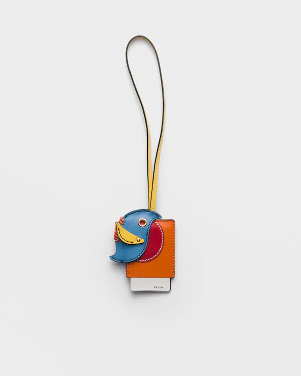 Collar de bolso con espejo de cuero