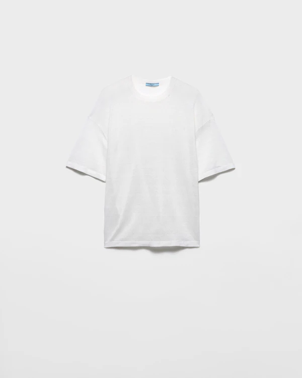 Camiseta de lino de mangas cortas