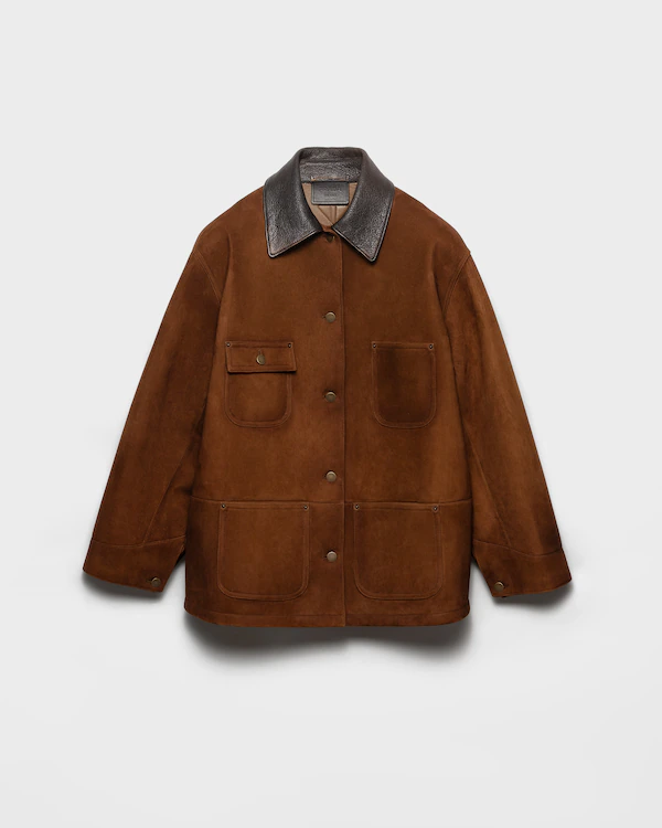Chaqueta caban de ante