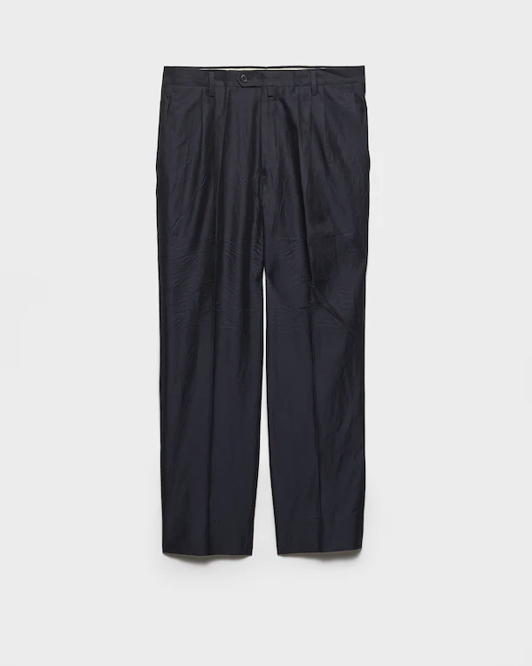 Pantalones de algodón y seda