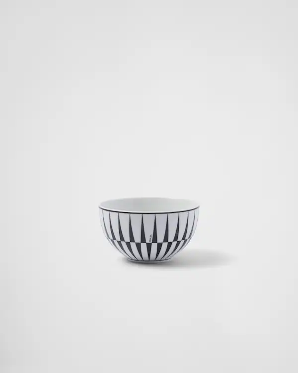 Juego de dos tazas de arroz o cereales de porcelana - Rayas