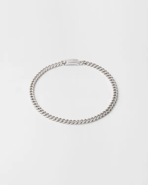 Collar de cadena de plata