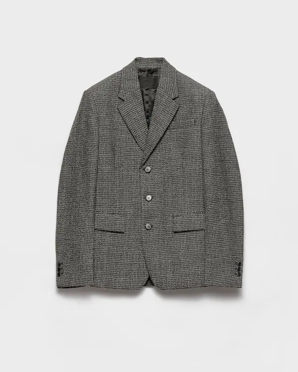 Chaqueta de lana de corte sencillo