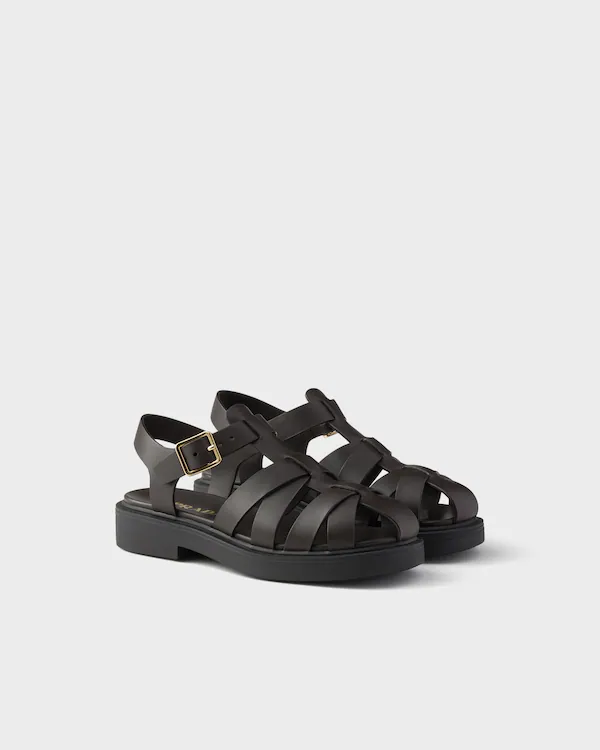 Chanclas de pescador de cuero