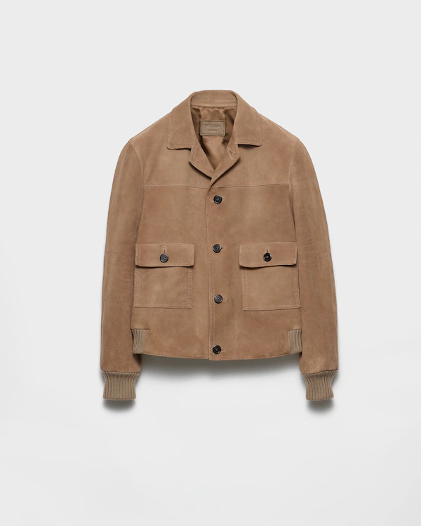 Chaqueta bomber de ante