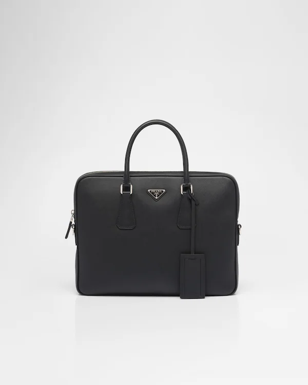 Bolso de trabajo de cuero Saffiano